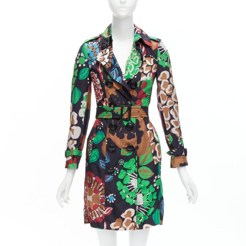 Burberry Silk Floral Trench Coat